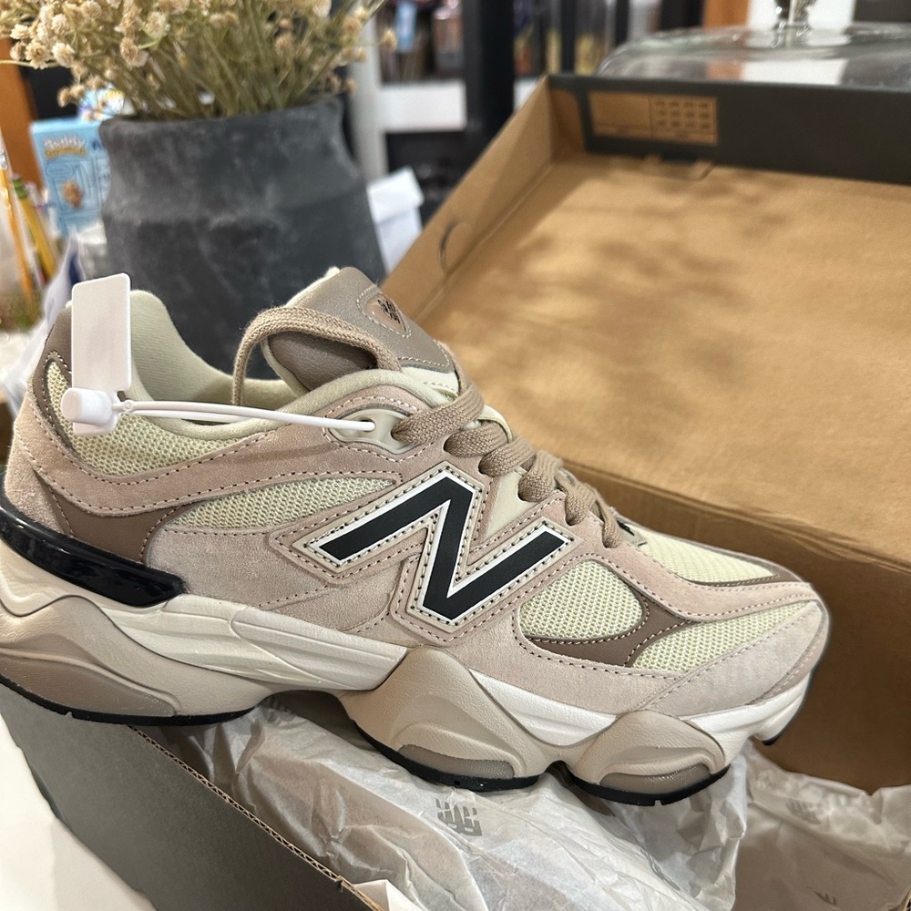 New Balance Beige and Cream Athletic Shoes